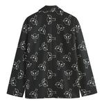 Black And White Alien Print Men's Blazer