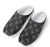 Black And White Alien Print Mesh Casual Shoes