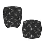 Black And White Alien Print Office Chair Cover