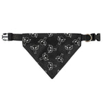 Black And White Alien Print Over The Collar Dog Bandana