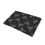 Black And White Alien Print Pet Cooling Mat Cover