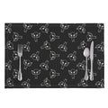 Black And White Alien Print Placemat