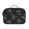 Black And White Alien Print Portable Lunch Bag