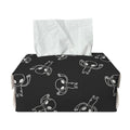 Black And White Alien Print Rectangle Tissue Box Cover
