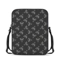 Black And White Alien Print Rectangular Crossbody Bag