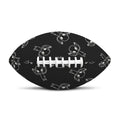 Black And White Alien Print Rugby Ball