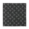 Black And White Alien Print Silk Bandana