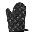 Black And White Alien Print Single Oven Mitt