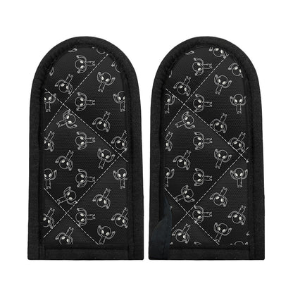 Black And White Alien Print Skillet Handle Cover