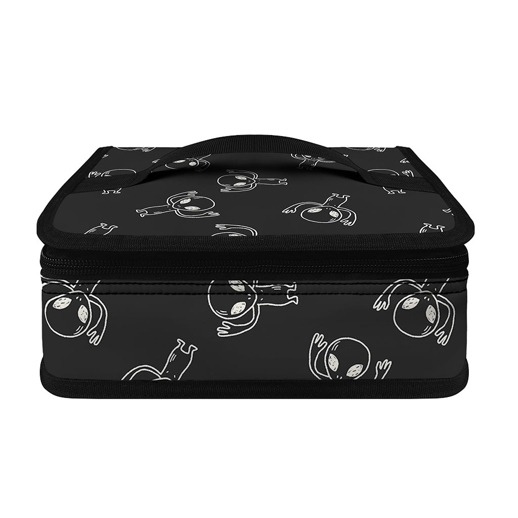 Black And White Alien Print Small Lunch Bag