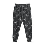 Black And White Alien Print Sweatpants