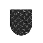Black And White Alien Print Toilet Lid Cover