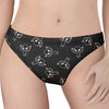 Black And White Alien Print Women's Thong