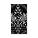Black And White All Seeing Eye Print Baby Crib Sheet