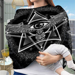 Black And White All Seeing Eye Print Baby Seat Cover