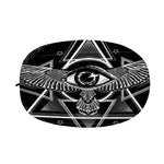 Black And White All Seeing Eye Print Car Side Mirror Covers