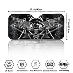 Black And White All Seeing Eye Print Car Windshield Sun Shade