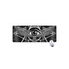 Black And White All Seeing Eye Print Extended Mouse Pad