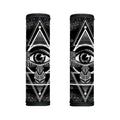 Black And White All Seeing Eye Print Handle Covers