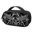 Black And White All Seeing Eye Print Portable Cooler Travel Case