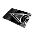 Black And White All Seeing Eye Print Pet Cooling Mat Cover