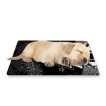 Black And White All Seeing Eye Print Pet Cooling Mat Cover