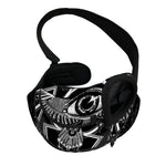 Black And White All Seeing Eye Print Pet Sling Carrier