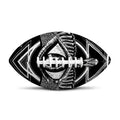 Black And White All Seeing Eye Print Rugby Ball