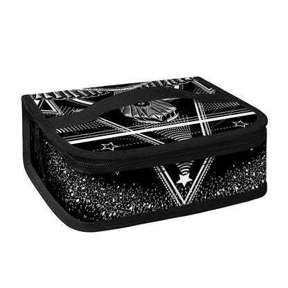 Black And White All Seeing Eye Print Small Lunch Bag