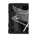 Black And White All Seeing Eye Print Trifold Wallet