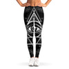 Black And White All Seeing Eye Print Women's Leggings