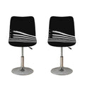 Black And White American Flag Print Bar Stool Covers