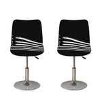 Black And White American Flag Print Bar Stool Covers