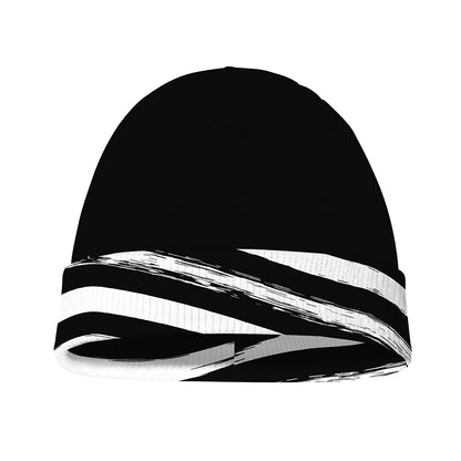 Black And White American Flag Print Beanie