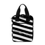 Black And White American Flag Print Bible Tote Bag