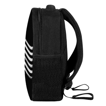 Black And White American Flag Print Casual Backpack