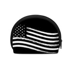 Black And White American Flag Print Coin Purse