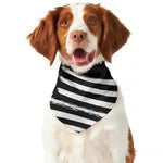 Black And White American Flag Print Dog Bandana