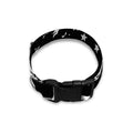 Black And White American Flag Print Dog Collar