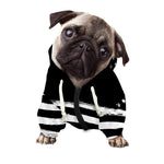 Black And White American Flag Print Dog Zip Up Hoodie