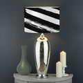 Black And White American Flag Print Drum Lamp Shade