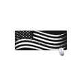 Black And White American Flag Print Extended Mouse Pad