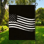 Black And White American Flag Print Garden Flag
