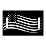Black And White American Flag Print Golf Cart Seat Cover