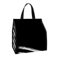 Black And White American Flag Print Insulated Lunch Tote