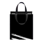 Black And White American Flag Print Insulated Lunch Tote