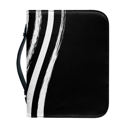 Black And White American Flag Print Leather Bible Cover