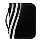 Black And White American Flag Print Leather Bible Cover