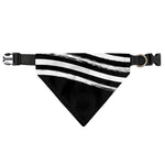 Black And White American Flag Print Over The Collar Dog Bandana