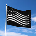 Black And White American Flag Print Polyester Flag